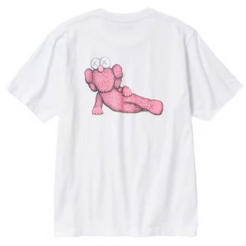 KAWS x Uniqlo UT Pink Short Sleeve Graphic T-shirt