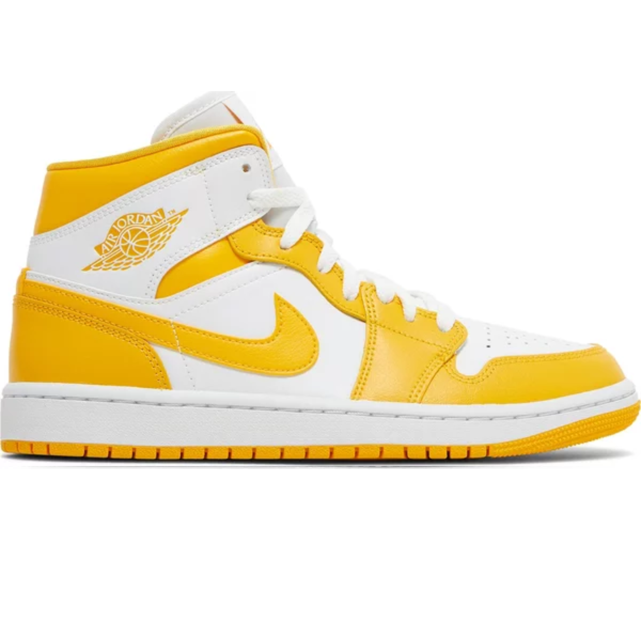 W Jordan 1 Mid 'University Gold'